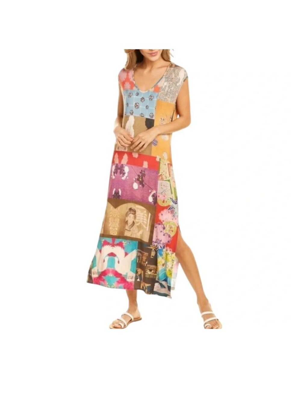 Johnny Was Tokyo Patchwork Dress